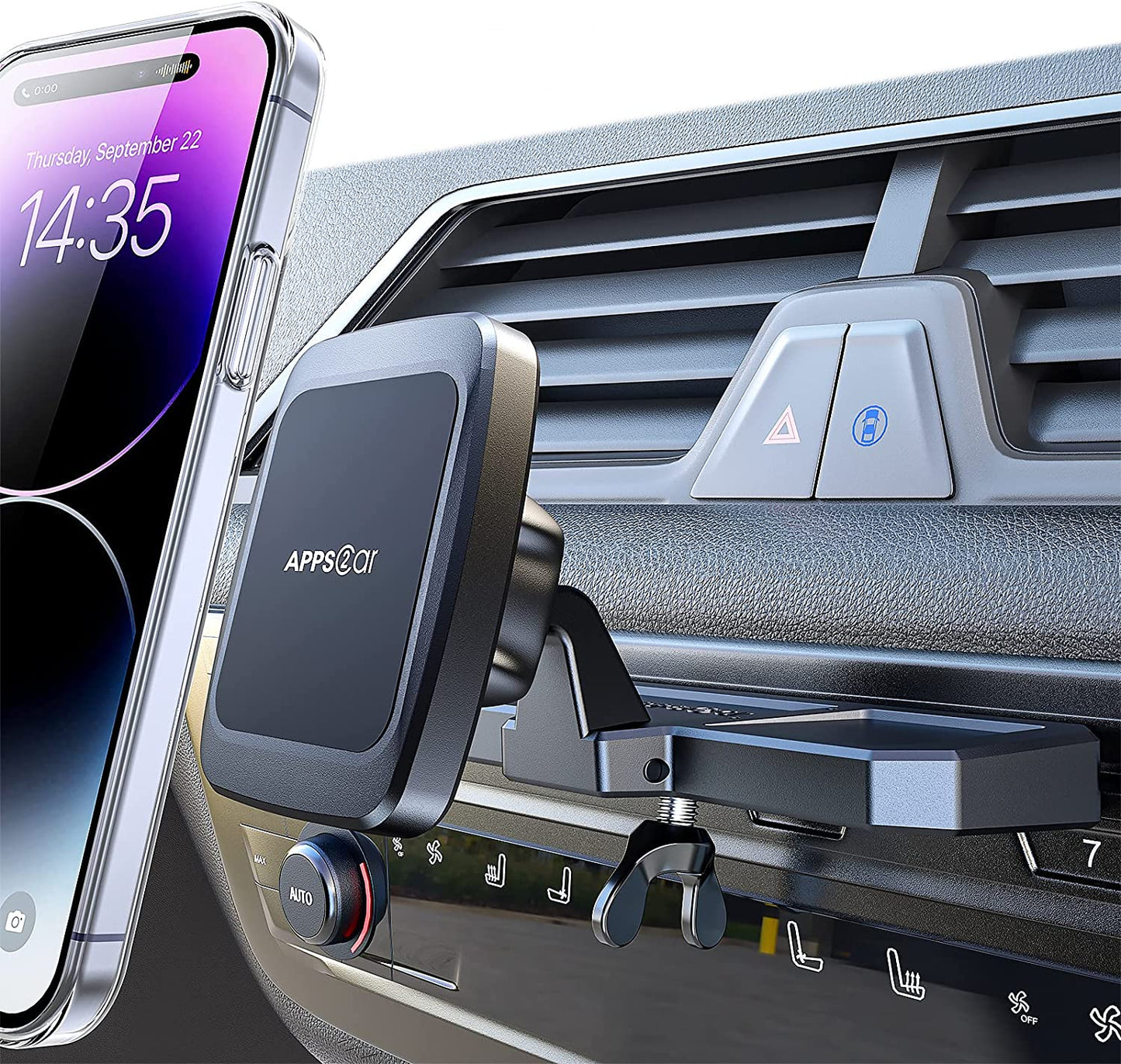 CD Phone Holder, anti Shake CD Player Phone Mount, Magnetic Car Phone Mount