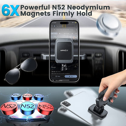 CD Phone Holder, anti Shake CD Player Phone Mount, Magnetic Car Phone Mount