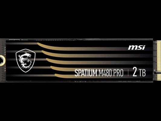 SPATIUM M480 PRO - SSD - Encrypted - 2 TB - Internal - M.2 2280 - Pcie 4.0 X4 (Nvme) - 256-Bit AES